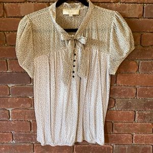 Mini Polka Dot Bow Top